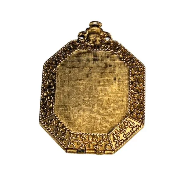 Vintage 1960s Max Factor Pocket Watch Powder Compact - Picture 2 of 4